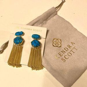 So Fetch! Kendra Scott Blue Fringe Earrings. - image 1